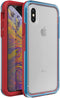 LifeProof Slam Series Case for Apple iPhone Xs Max - Varsity (Clear/Red/Blue)...