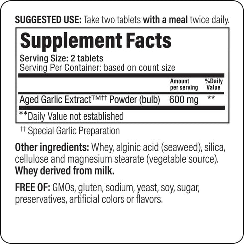 Kyolic Aged Garlic Extract Formula 100, Original Cardiovascular, 200 Tablets (Packaging May Vary)...