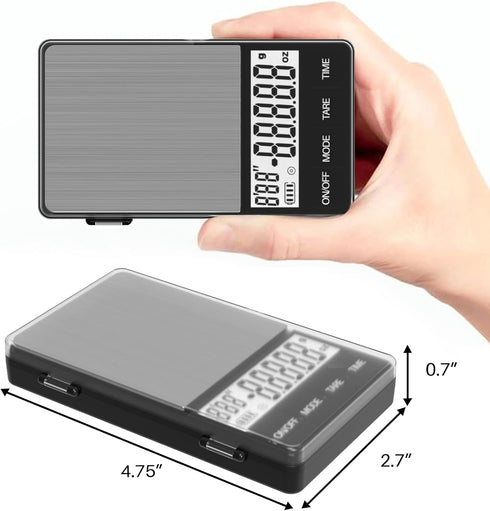 MAXUS Espresso Scale with Timer 1000g/0.1g Drip Coffee Scale, Small and Handy Barista Scale, Brew Drip Tray Coffee Scale, Backlit LCD for Fast and...