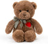 15”Teddy Bear with Heart Cute Brown Teddy Bear Stuffed Animals for Valentines Day Soft Stuffed Bear Plush Bear Plushie Toys Gifts for Girlfriend B...