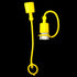 2sets 1/2 ISO A+ISO 5675 Hydraulic Coupler Male Dust Cap and Female Plug Cover,Hydraulic Quick Disconnects Port Plug Cover Fittings, Yellow + blue...