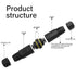 IP68 Waterproof Electrical Cable Connector Outdoor Waterproof M20 4 Pole Plug Connector Wire Range(3.5-10mm) for Outdoor Led Lighting Street Lamps...