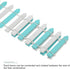 MECCANIXITY 4pcs 35 Inch Miniature Garden Fence, Mini Ornament Wood Picket Fence Decorative for Dollhouse Home DIY Crafts, Light Blue White, Light...