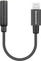 Saramonic 3.5mm TRRS to Lightning Female Adapter Cable, SR-C2002 3.5mm Micro Lightning to Apple Cable MFi Certified Compatible with iPhone, iPad S...