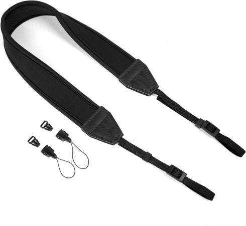 WANBY Camera Strap Padded Shoulder Neck Camera Strap with Quick Release Buckles for DSLR SLR...