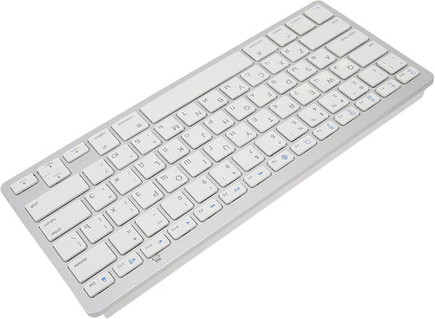 Multi-Device Slim Portable Bluetooth 3.0 Keyboard, 11 Kind of Language 78 Keys Ultra Slim Keyboard for/Windows/Android(Russian)...