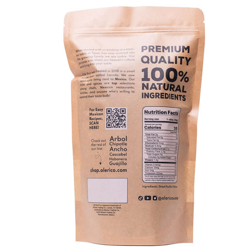 RICO RICO - Pasilla Dried Peppers 4 Oz. - Pasilla Chiles Secos - Premium Peppers - Great For Authentic Mexican Cuisine - Packaged In Resealable Ba...
