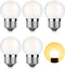 Dimmable LED 3W Small Light Bulb, 25w Equivalent E26 Standard Screw Base, G40 Soft Warm White 2700K 260lm Frosted Lights Bulb for Bathroom, Bedroo...
