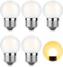 Dimmable LED 3W Small Light Bulb, 25w Equivalent E26 Standard Screw Base, G40 Soft Warm White 2700K 260lm Frosted Lights Bulb for Bathroom, Bedroo...