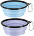 Kytely Collapsible Dog Bowls Large (1000ml), 2Pack Foldable Dog Travel Bowls, Portable Dog Water Food Bowl with Clasp (Lavender+Sky Blue)...