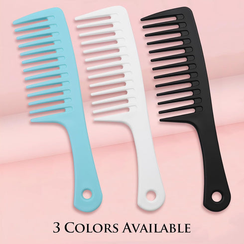 Wide Tooth Comb & Large Hair Detangling Comb, Durable Hair Brush for Styling and Professional Hair Care, Suitable for Curly Hair, Long Hair, Wet H...