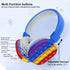 Acuvar Wireless or Wired Bluetooth 5.2 Rechargeable Over The Ear Headphones with Silicone Fidget Pop Bubbles Microphone, Powerful Surround Stereo ...