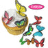 34pcs Pre-Cut Edible Butterflies Wafer Paper,Easter Wedding Cake Cupcake...