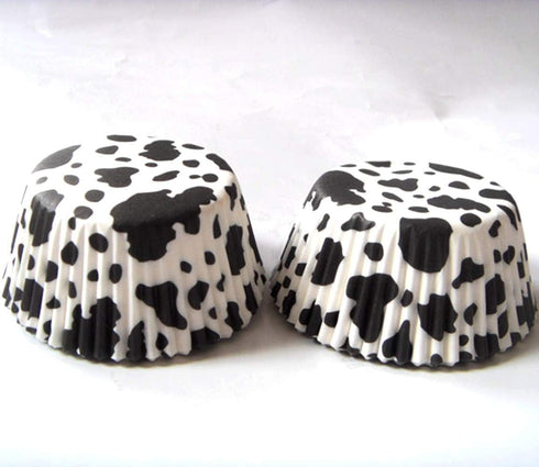 Cow Animal Paper Muffin Cupcake Liners case Birthday Baking Cups Holders 100 pcs,Standard Size 2x1.25inch...