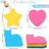 540 Pieces Heart Star Shaped Sticky Notes Colorful Fun Sticky Notes for Kids Cute Adhesive Cat Sticky Notes for Reminders Take Notes Messages Home...