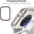 Miimall Compatible for Apple Watch Series 9 41mm Case with Built-in Glass Screen Protector, Hard PC Shockproof Anti-Scratch Waterproof Bumper Case...