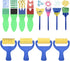 Kids Paint Brushes Set, 12 Pack Washable Sponge Painting Brushes, Early Learning Sponge Painting Tools Arts Craft...
