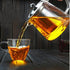 Clear Glass Tea Kettle with Stainless Steel Infuser and Lid, Borosilicate Glass Tea Kettle for Stove Top and Outdoor Use...