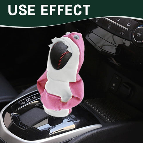 Car Gear Shift Cover, Car Shift Knob with Shark Hoodie, Winter Warm Hoodie Gear Shift Cover, Car Accessories and Decorations Cute Shift Knob Cover...