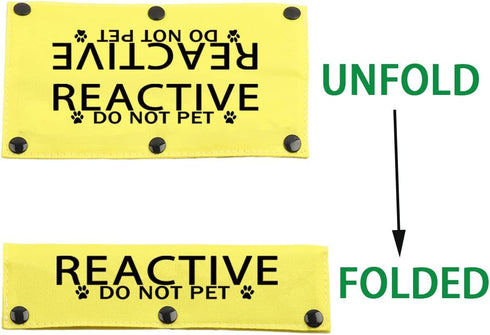 JXGZSO Reactive Not Aggressive Do Not Pet Dog Leash Sleeve Reactive Dog Leash Wrap (reactive D NOT P DLS)...