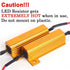 O-NEX 3157 4157 LED Load Resistor Kit 50W 8ohm Turn Signal Bulb Relay Harness Adapter Anti Flicker Error Decoder Warning Canceller...