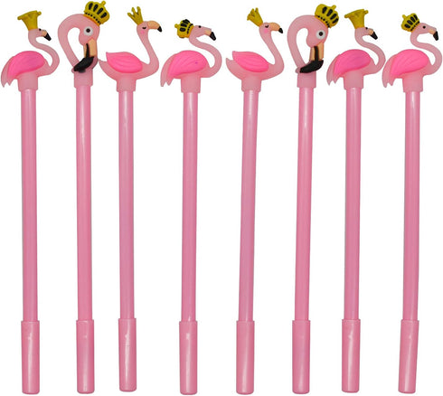 Maydahui 28PCS Crown Flamingo Shaped Rollerball Pen Black Gel Ink Pens Cute Animal Design for Office School Home...
