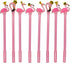 Maydahui 28PCS Crown Flamingo Shaped Rollerball Pen Black Gel Ink Pens Cute Animal Design for Office School Home...
