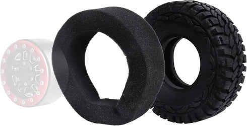 4PCS 1.9 Crawler Tires Outer Diameter 114mm with Foam Inserts for 1/10 RC Rock Crawler Axial SCX10 SCX10 III AXI03007 D90 TF2 MST Tamiya CC01...