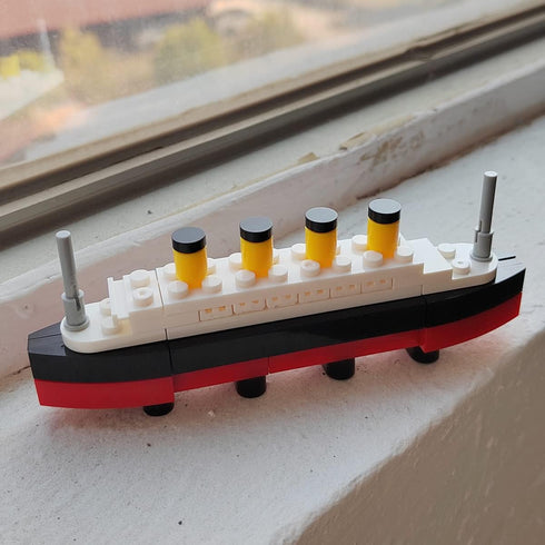 MOC 65pcs Titanic Break in Half City Model Building Blocks RMS Cruise Ship Shipwreck DIY Boat Construction Children Toys Gifts...