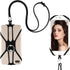 Universal Phone Lanyard, Cell Phone Lanyard Neck Strap 2 in-1 Phone Strap with Finger Ring Holder Compatible with Most Smartphones (Black)......