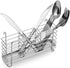 KESOL Sturdy 304 Stainless Steel Utensil Drying Rack Basket Holder with Hooks 3 Divided Compartments, Rust Proof, No Drilling...