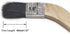 2Pcs Wooden Handle Bristle Radiator Paint Brush, 1.5 Inch Brush Width, 375mm Total Length, 40mm Trim Length...