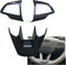 3PCS Carbon Fiber Folor Steering Wheel Cover for Ford Focus Escape EcoSport Kuga Not for RS ST...