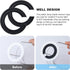 8PCS E27 to E14 Lamp Shade Adapter Rings, Black E27 Lampshade Reducer Washer 42mm to 29mm Lampshade Converter Ring Plastic Light Shade Replacement...