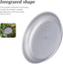 Boundless Voyage Titanium Camping Plate Dishes Saucer Lightweight Round Dinnerware Set Stackable Serving Plates Pasta Plates Travel Outdoor Home K...