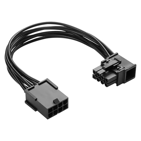 SinLoon 8-Pin Extension Cord PCIE 8 Pin Female to Right Angle Male PCIE Express Power Adapter Cable for Graphics Card 18AWG 15CM/5.9Inch (Left)...