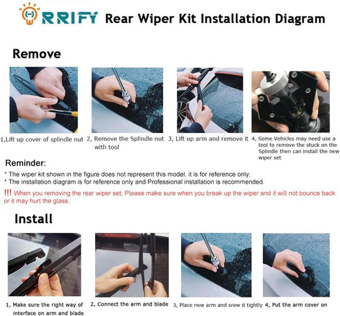 Rear Windshield Wiper Blade Arm Set for Kia Sorento 2015-2020 Rear Windsheild Back Wiper Arm and wiper Blade with Cover Assembly...