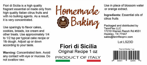 Premium Authentic Fiori di Sicilia Product of Italy 100% Essential Oil of Citrus Fruits 1 oz...