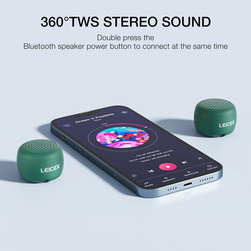 Portable Bluetooth Speakers, Mini Cute Small Pillow Wireless Speakers with Bluetooth 5.0 Perfect for Travel Outdoor Sound (Green)...