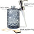 JASAI Diamond Design Glass Soap Dispenser with 304 Rust Proof Stainless Steel Soap Pump, 12 Ounce Kitchen Soap Dispenser for Bathroom, Hand Soap, ...