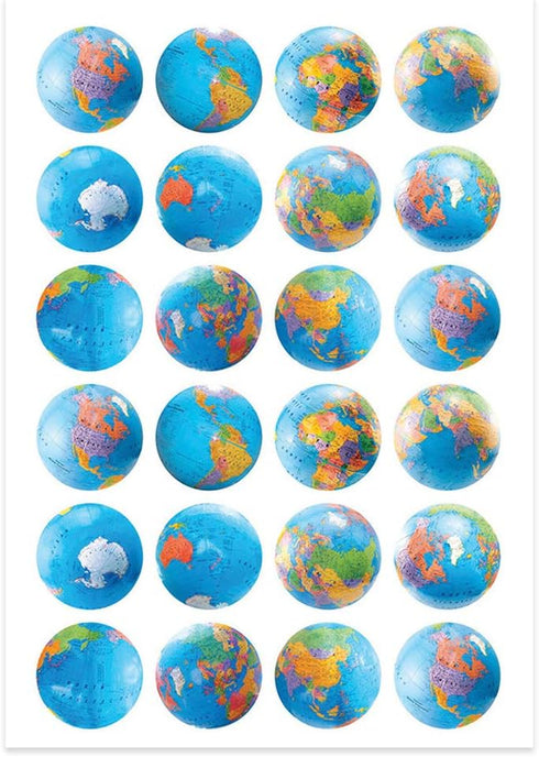 Hygloss Globes Stickers...