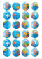 Hygloss Globes Stickers...