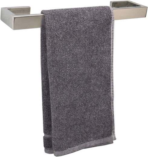 TocTen Bath Towel Rack - Square Base Thicken SUS304 Stainless Steel Towel Bar for Bathroom, Bathroom Bar Accessories Towel Rod Heavy Duty Wall Mou...
