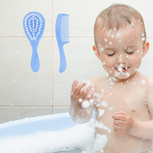 SUPVOX Baby Baby Massage Comb Hair Brush and Comb Set Hairbrush with Bristles for Newborn Infant Hair Brush Toddlers Baby Head Massager...