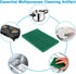 8PCS Scouring Pad - Premium Heavy Duty Scrub Pads, Reusable Household Green Dish Scrubber, Multipurpose Scour pad - for Kitchen Scrubber & Metal G...
