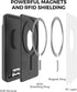Card Holder for Back of Phone for MagSafe Magnetic Silicone Wallet Compatible with iPhone15/14/13/12/12 Pro/ 12 Mini/ 12 Pro Max (Midnight Black)...