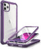 i-Blason Ares Case for iPhone 11 Pro Max 2019 Release, Dual Layer Rugged Clear Bumper Case with Built-in Screen Protector (Purple)......