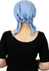 Hats Scarves & More Chemo Headwear Cancer Scarf 50+ UPF Sun Protection Pre Tied Headscarf Head Coverings Cotton Celeste...