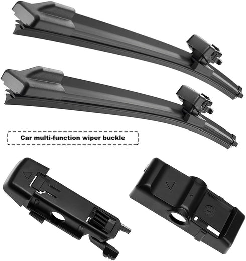 The Lord of the Tools 8 Pcs Wiper Blade Replacement Fittings Compatible with Bosch Aerotwin AP17 AP22 AP26U Wiper Blade Car Wiper Blades Arm Adapt...