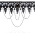 Vintage Lace Skull Choker Necklace, Lace Gothic Statement Necklace, Halloween Goth Choker Necklaces, Vampire Choker Necklace Costume for Women (Bl...